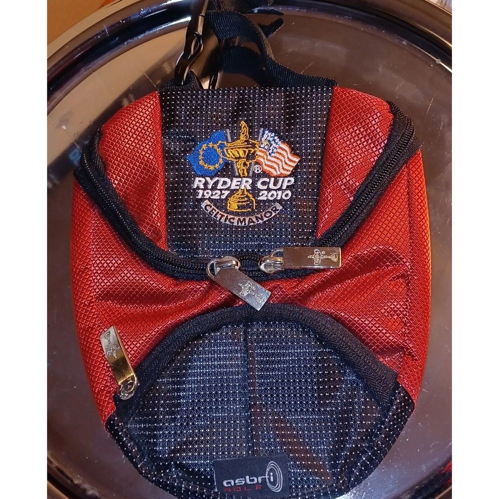 New Ryder Cup Celtic Manor 1927-2010 Asbri Golf ScoreCard Shoe Tee’s Ball Bag